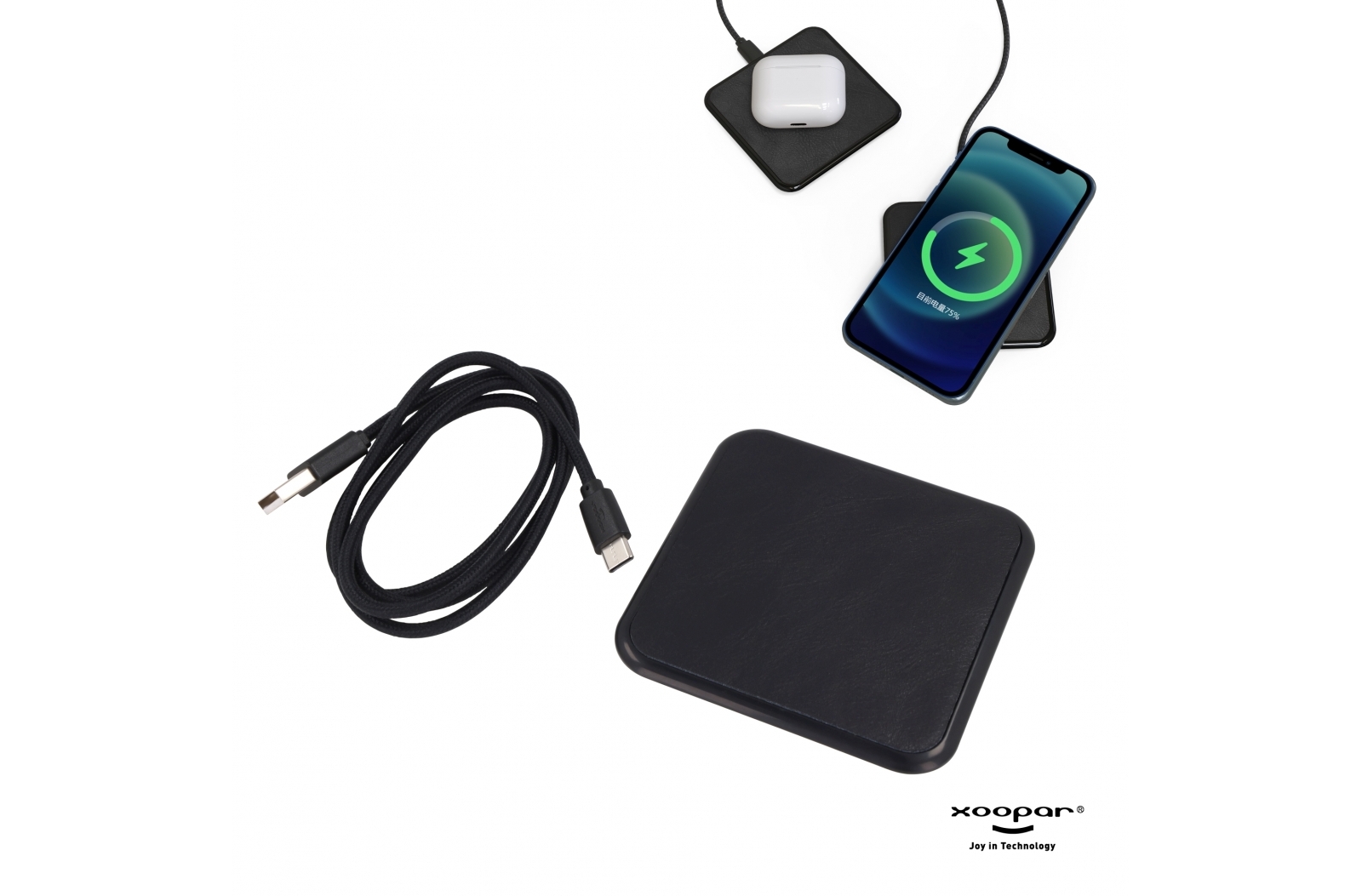 Cargador Inalámbrico de Cuero QuickCharge - Wadhurst - Piedrabuena