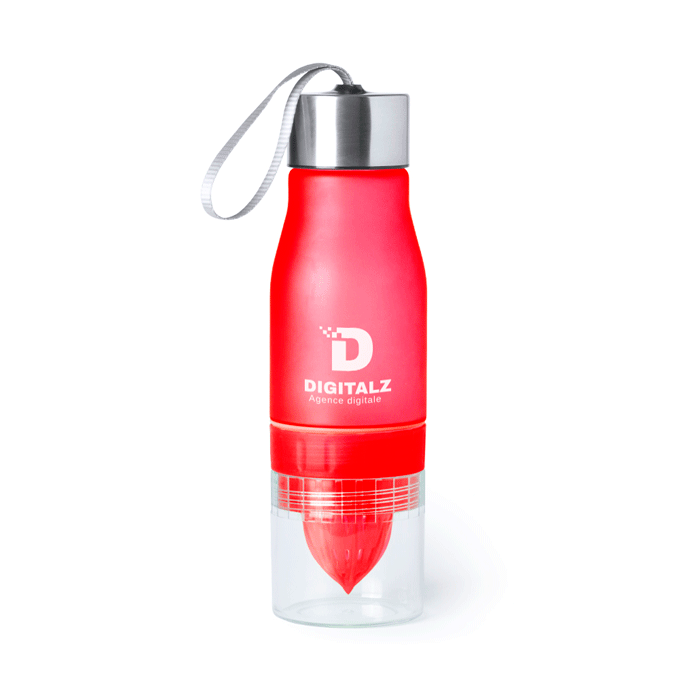 Botella de Agua Tritan Libre de BPA con Exprimidor de Cítricos 700ml - Banastás