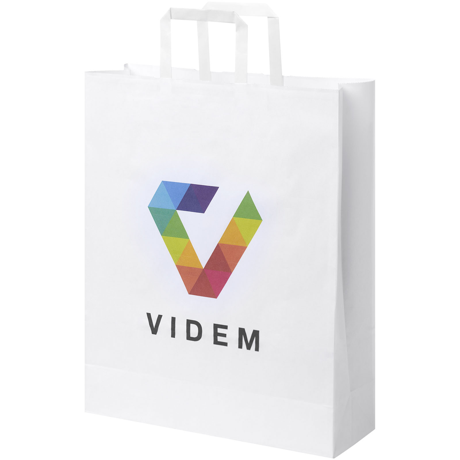 Bolsa grande de papel Kraft con asas planas - Hecha en Europa - Broadmayne - Almogía