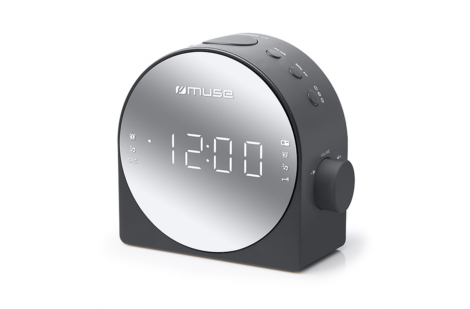 M-186 | Radio reloj con espejo Muse FM