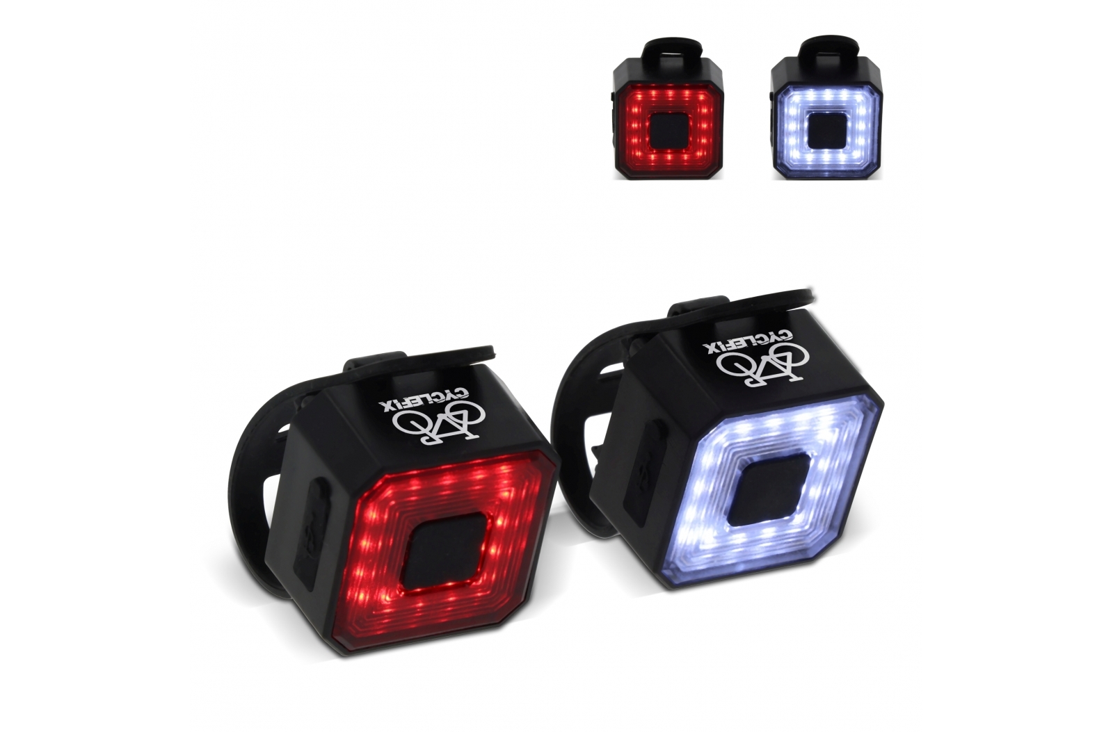 Conjunto de luces recargables para bicicleta - Ambleside - Bulbuente