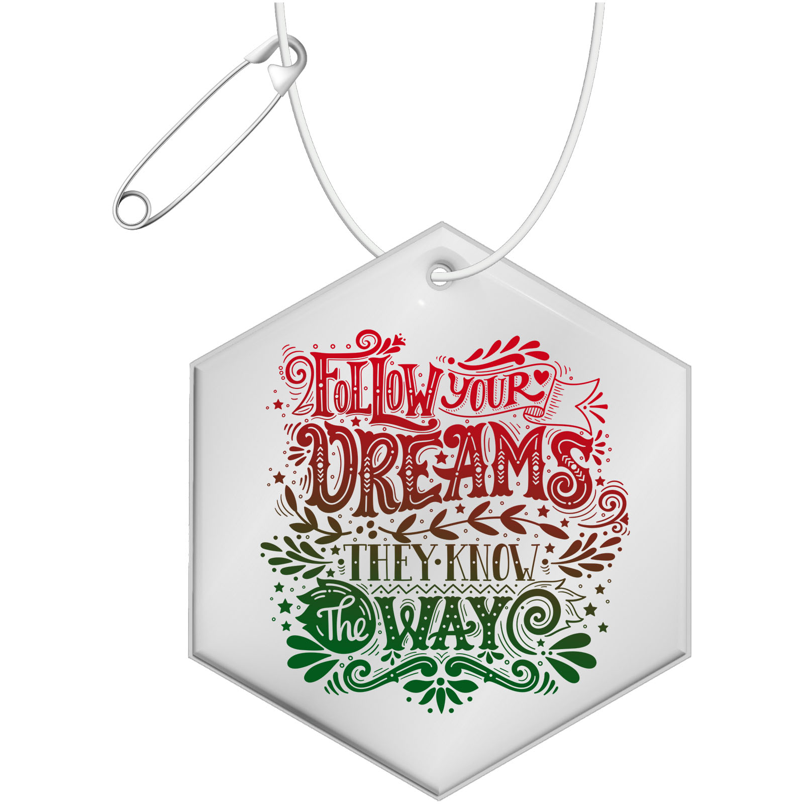 Colgador Reflectante Hexágono Luminoso - Almoradí