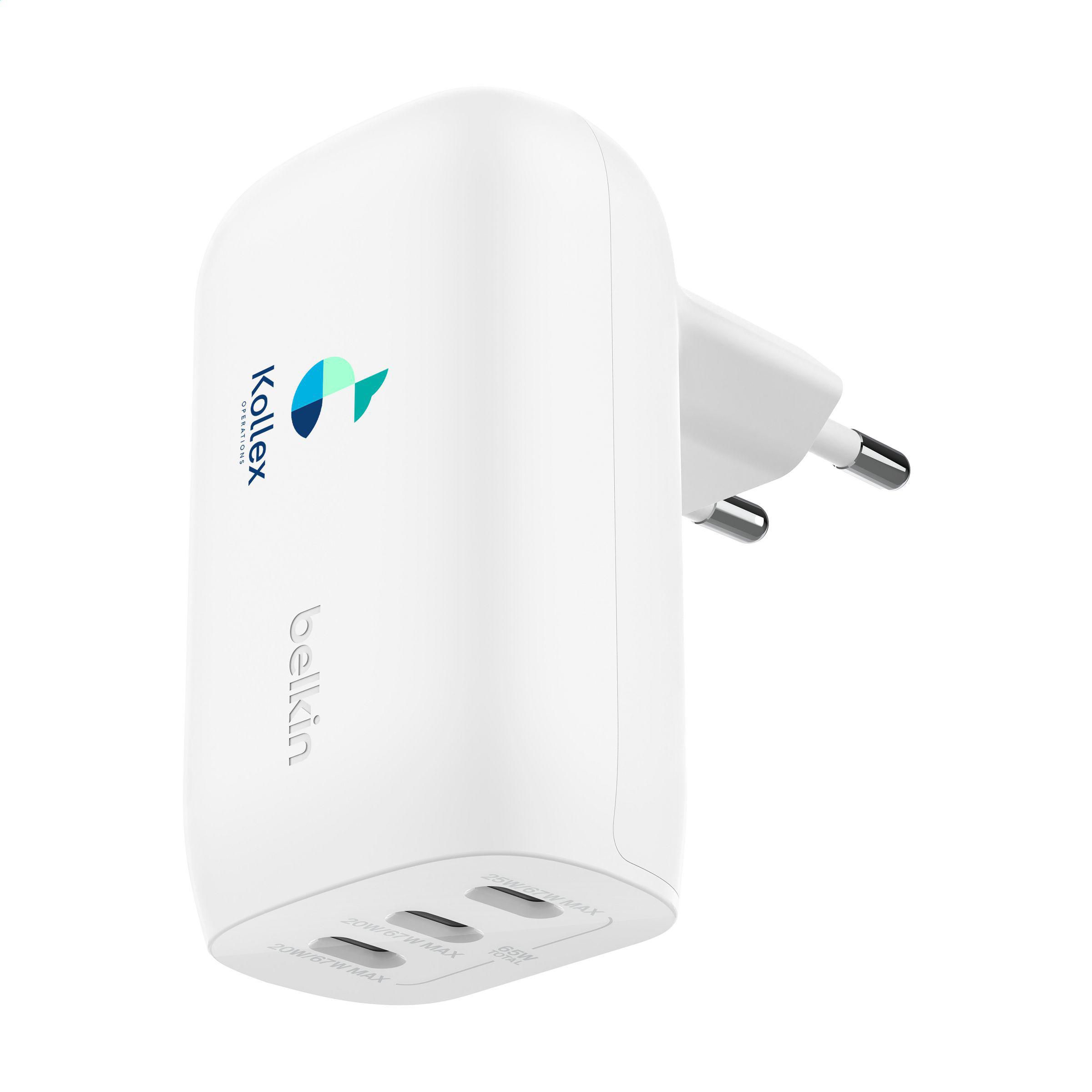 Cargador de pared de 3 puertos Belkin BoostCharge