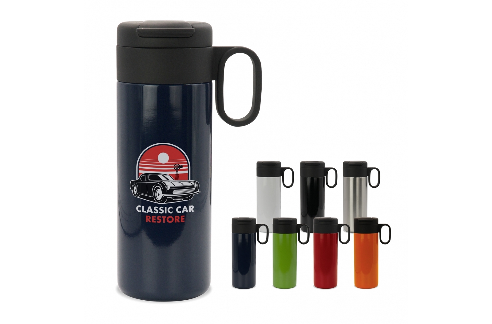 Botella de Doble Pared con Aislamiento al Vacío y Tapa Abatible 400ml - Baélls