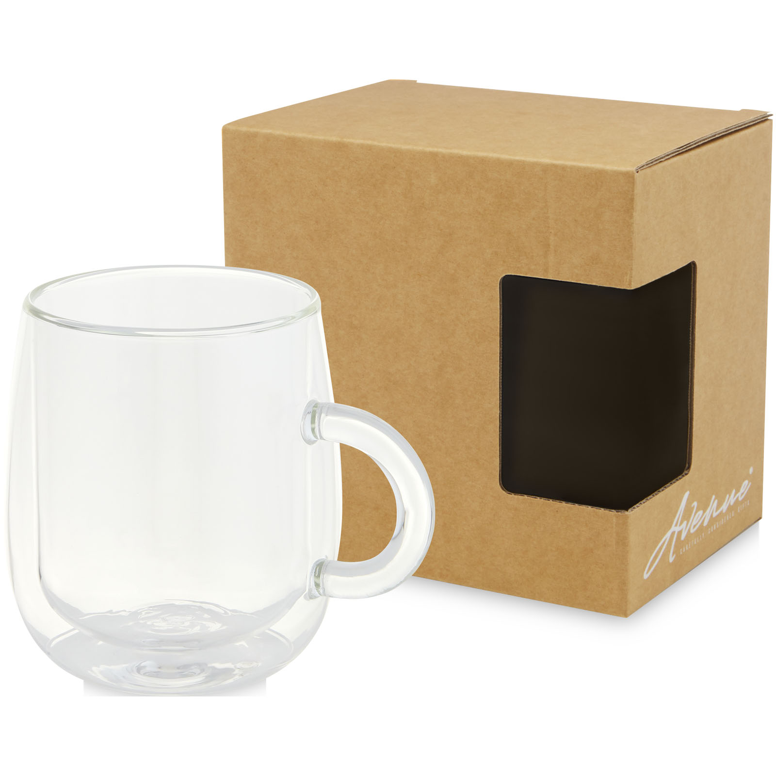 Taza de Latte de Vidrio Borosilicato de Doble Pared 330ml - Sopeira