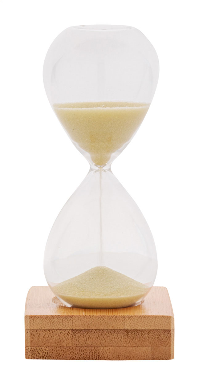 Reloj de arena de bambú - Bilbao⁠2 bedrukken met logo
