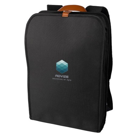 Mochila EcoTech de poliéster rPET (600D) - Pruna