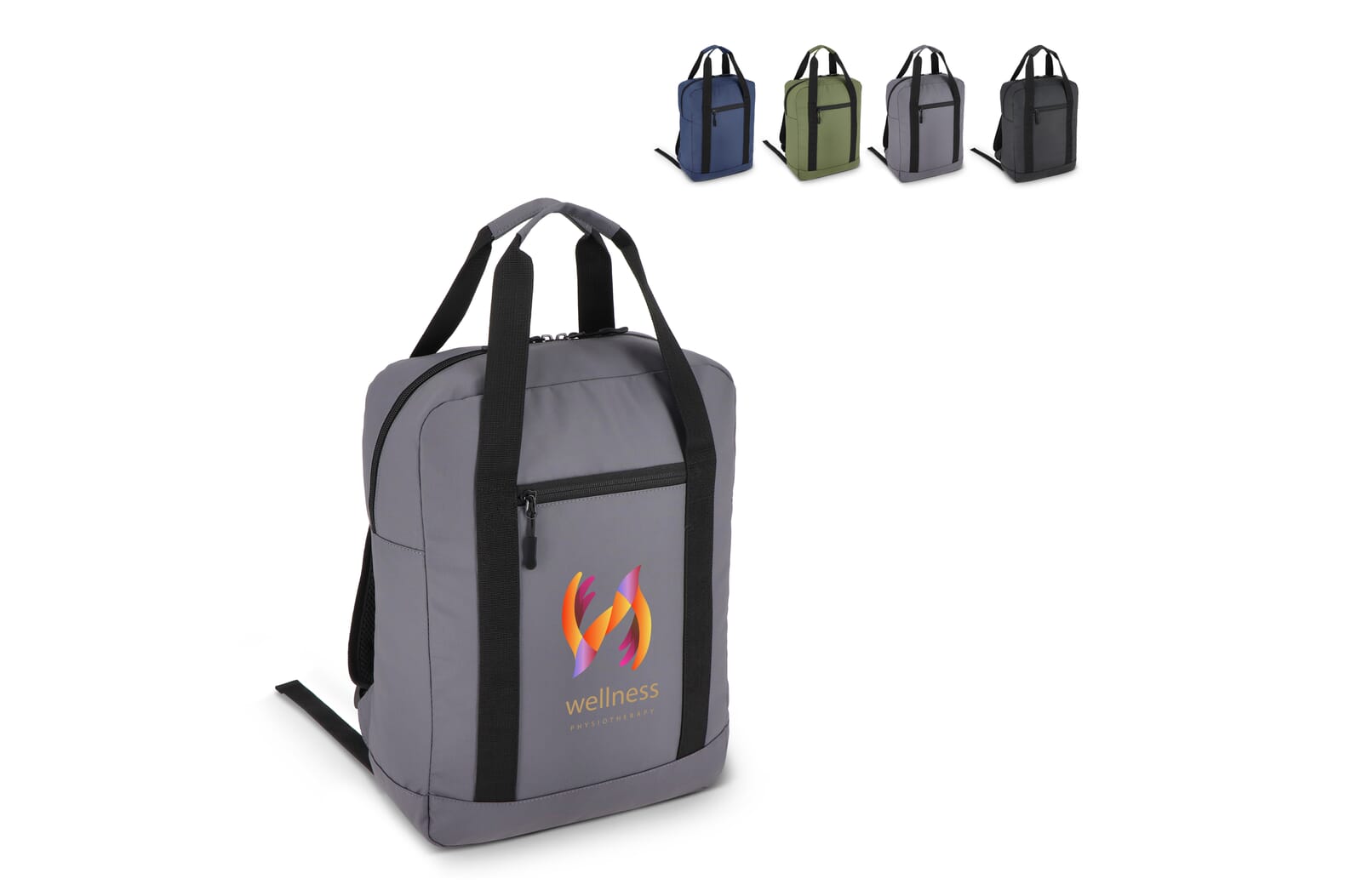 Mochila de PET reciclado 600D recubierta de PU 27,5 x 12 x 37,5 cm 12 L