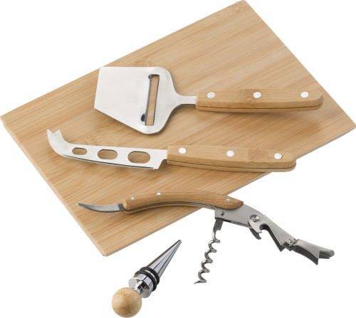 Juego de Queso y Vino de Bambú - Bailo