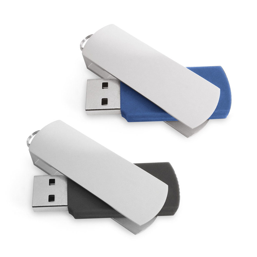 Unidad Flash USB de Metal con Clip de 8GB - Hatfield Peverel - Grisén