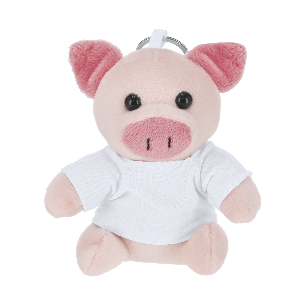 Llavero Cochinito Personalizable - San Carlos del Valle impreso con logotipo