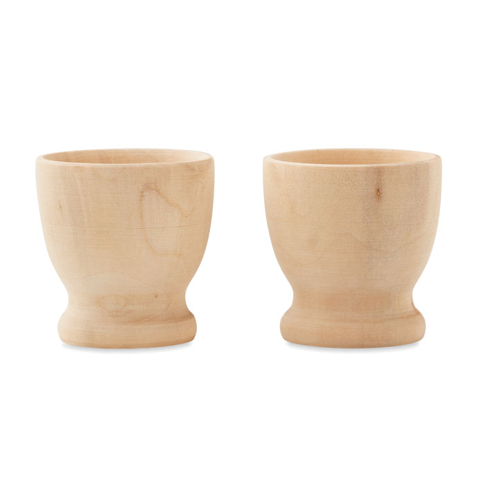 Tazas de huevo de madera - Broughton Astley - Burguillos