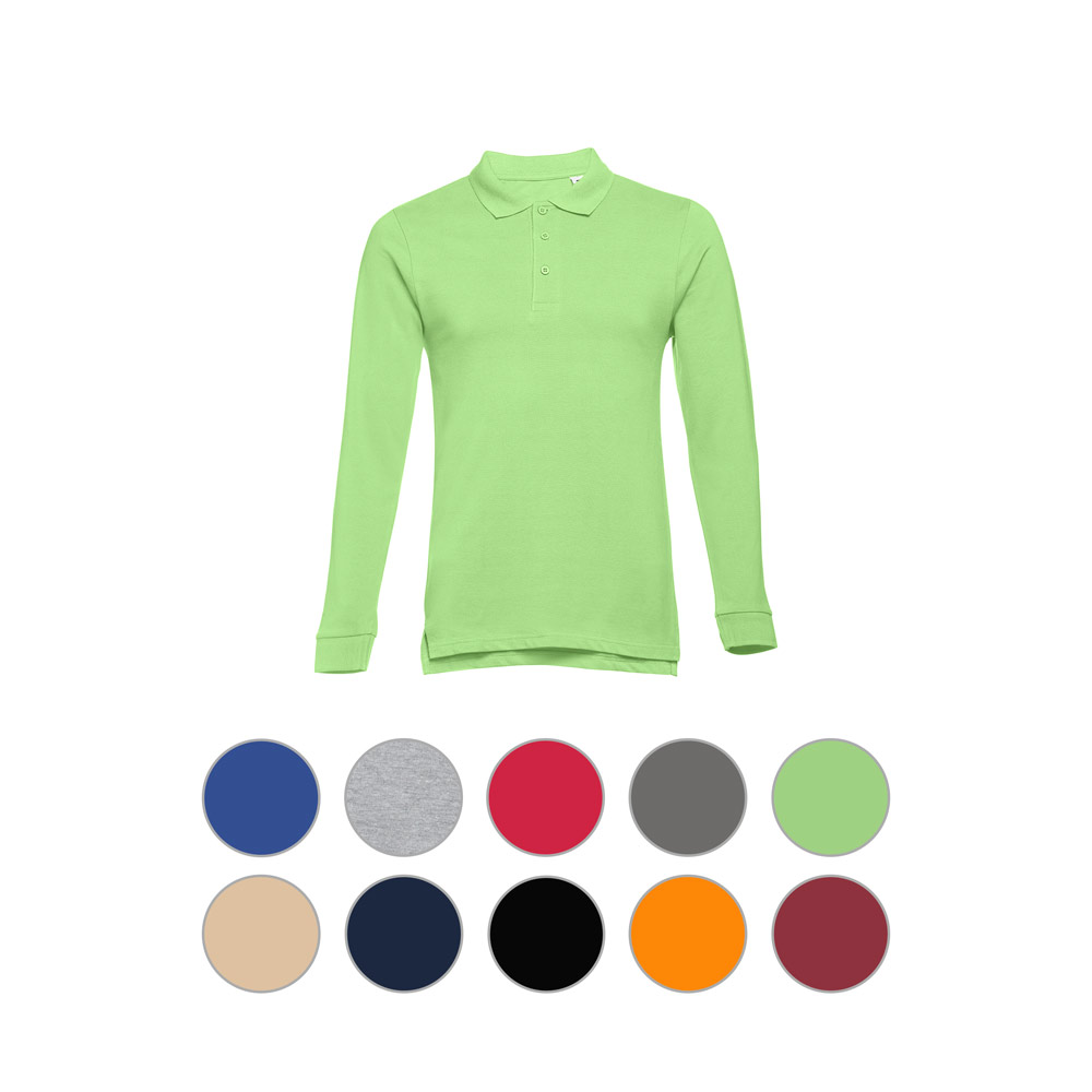 Polo de algodón peinado de manga larga - Chittlehampton - Kripan