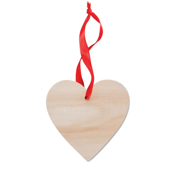 Colgante de Decoración de Madera en Forma de Corazón - Vallromanes