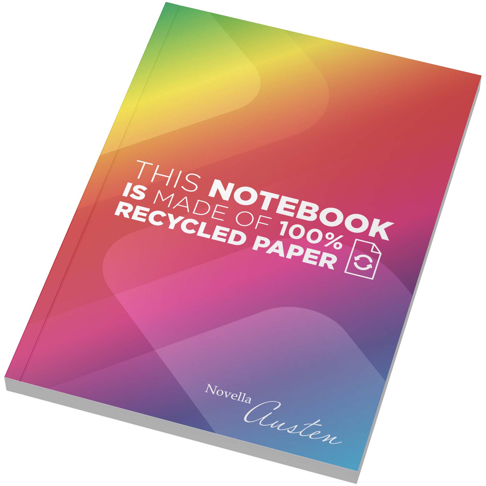 Cuaderno Austen A5 con tapa blanda reciclada - 100 hojas rayadas