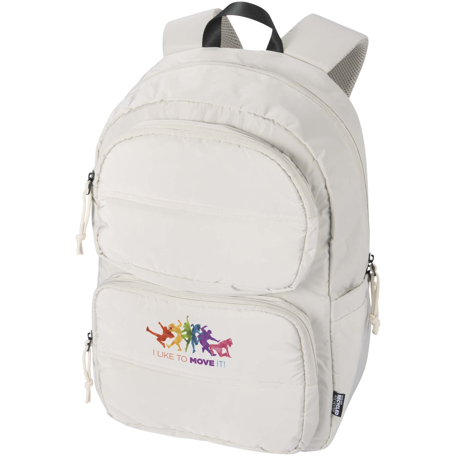 Mochila Hinchada 15.6 Reciclada GRS para Portátil de 18L - Pomer impreso con logotipo