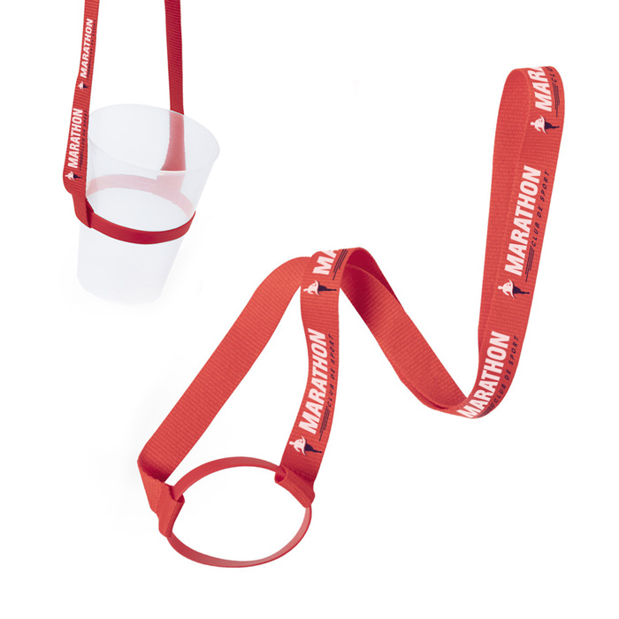 Cordón de poliéster para festival con soporte de silicona para gafas - Almuniente