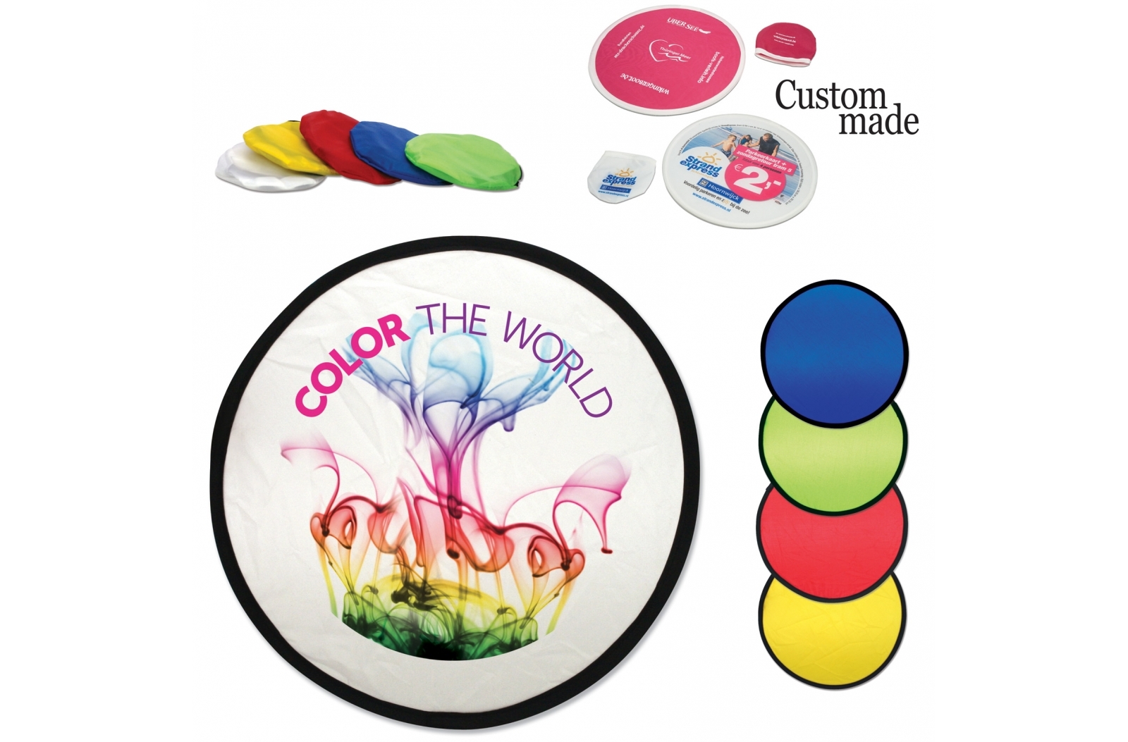 Frisbee de Nylon Plegable con Bolsa - Cariñena