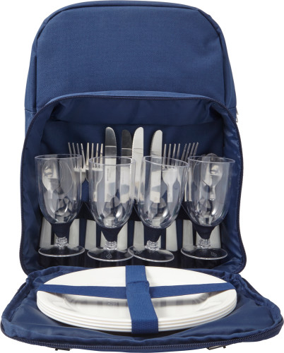 Mochila de Picnic de Poliéster 600D con Cubiertos y Compartimento de Enfriamiento - Oviedo