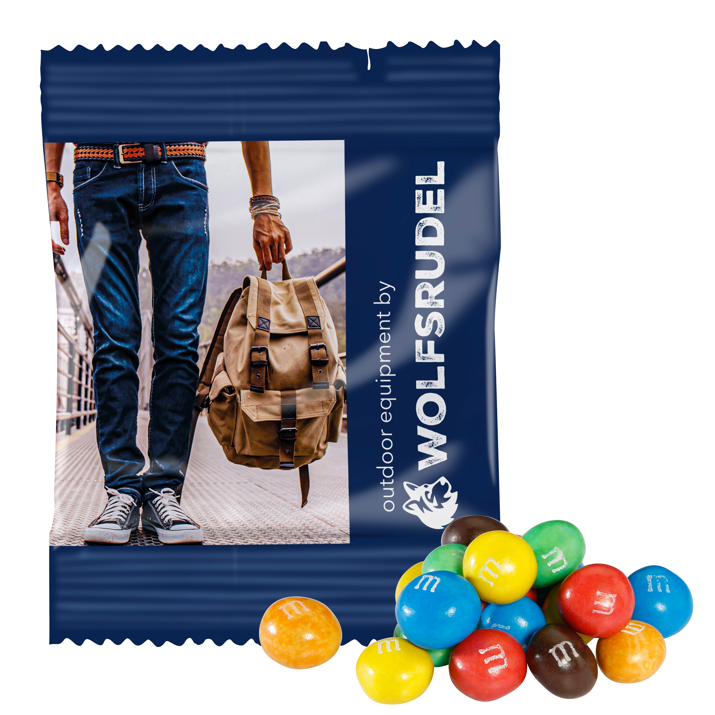 Lentejas Crujientes de Chocolate - San Sebastián de los Reyes impreso con logotipo