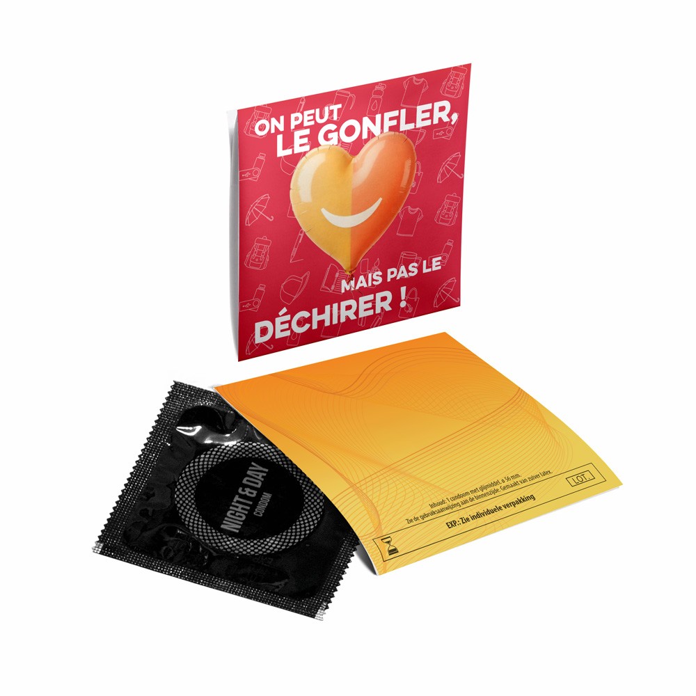 Condón Empaquetado en Papel de Aluminio Negro - La Algaba