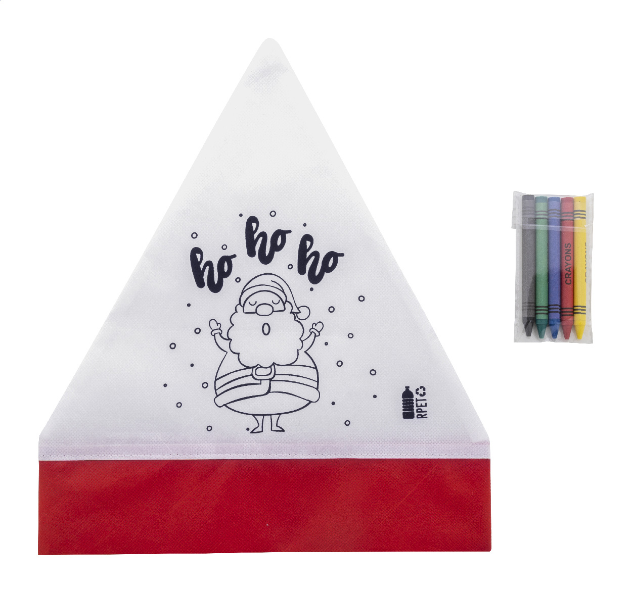 Gorro de Santa para colorear EcoNavidad - Campins