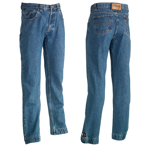Pantalones vaqueros de algodón con dobladillo extensible y múltiples bolsillos - Aínsa-Sobrarbe