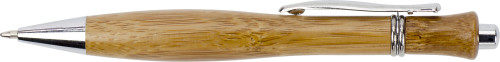 Bolígrafo de bambú con partes metálicas - Loarre