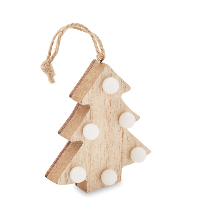 Árbol Decorativo de Madera con LED - Longás
