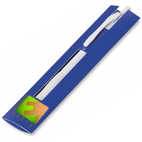 Funda de bolígrafo de cartón de colores brillantes con diseño de ventana - Fuencaliente