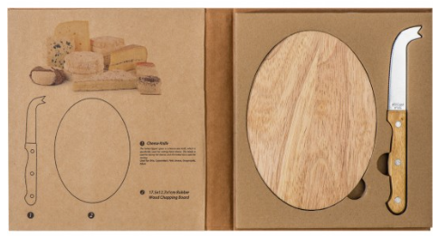 Set de Queso Grabado Personalizado - Stowting - Cabrera de Mar impreso con logotipo