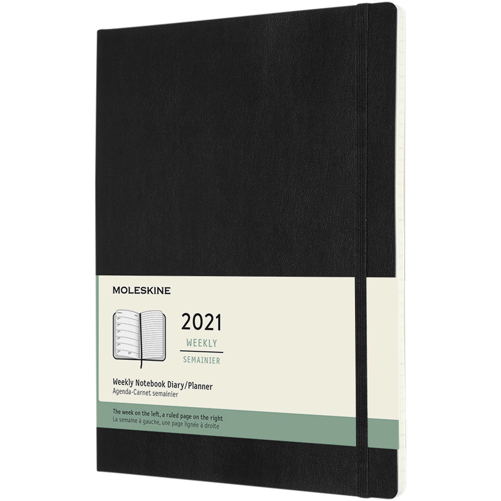 Agenda Moleskine 12 meses XL tapa blanda