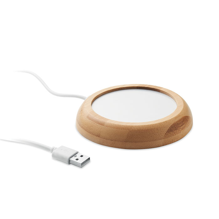 Calentador de Tazas de Bambú USB - La Iruela