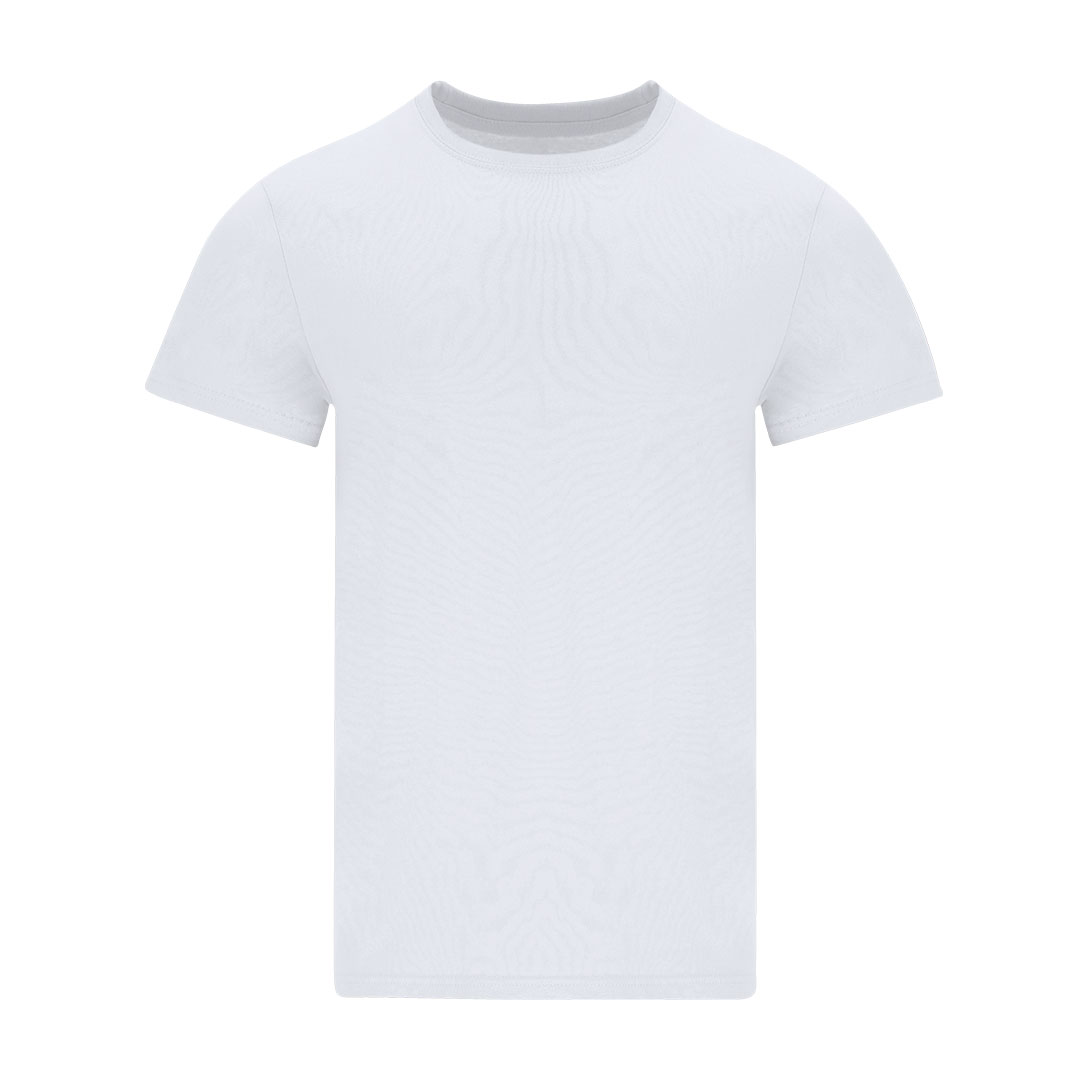 Camiseta Blanca Unisex Elástica - Lugo impreso con logotipo