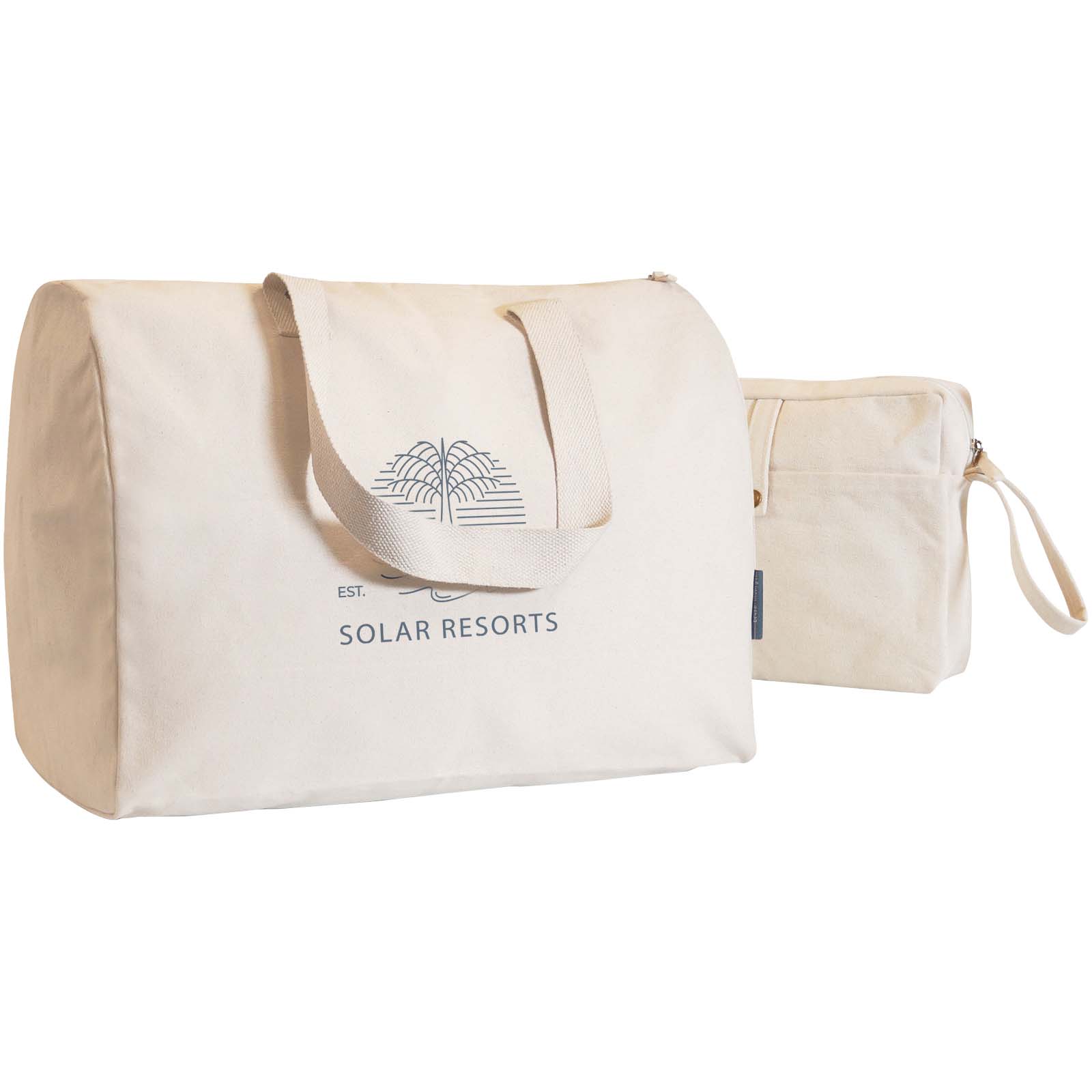 Bolsa de viaje y estuche de algodón orgánico EcoViaje - Los Yébenes