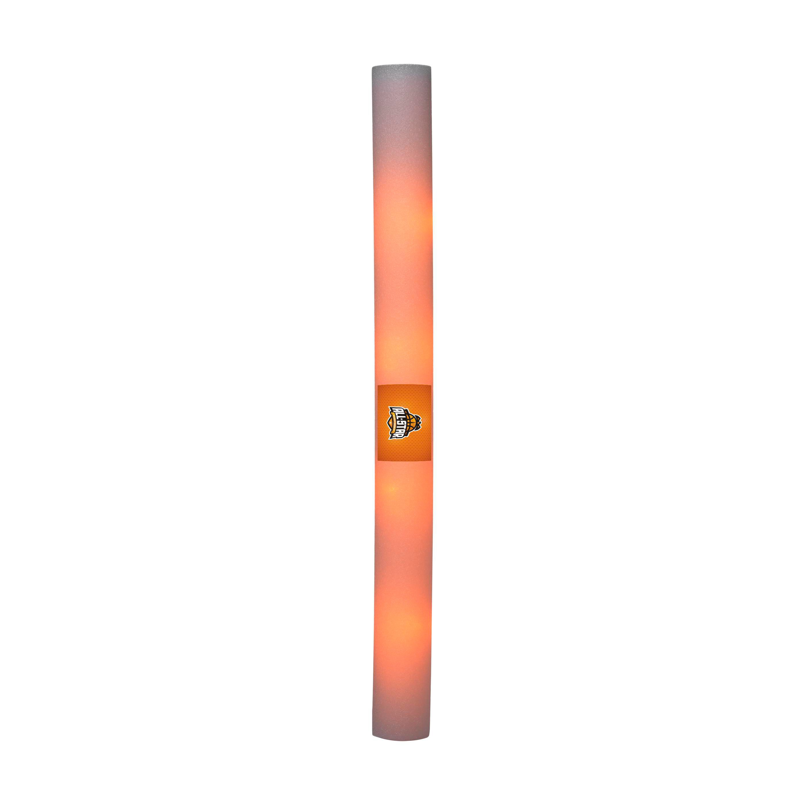 Bastón de Espuma Luminoso Naranja - Laspaúles impreso con logotipo