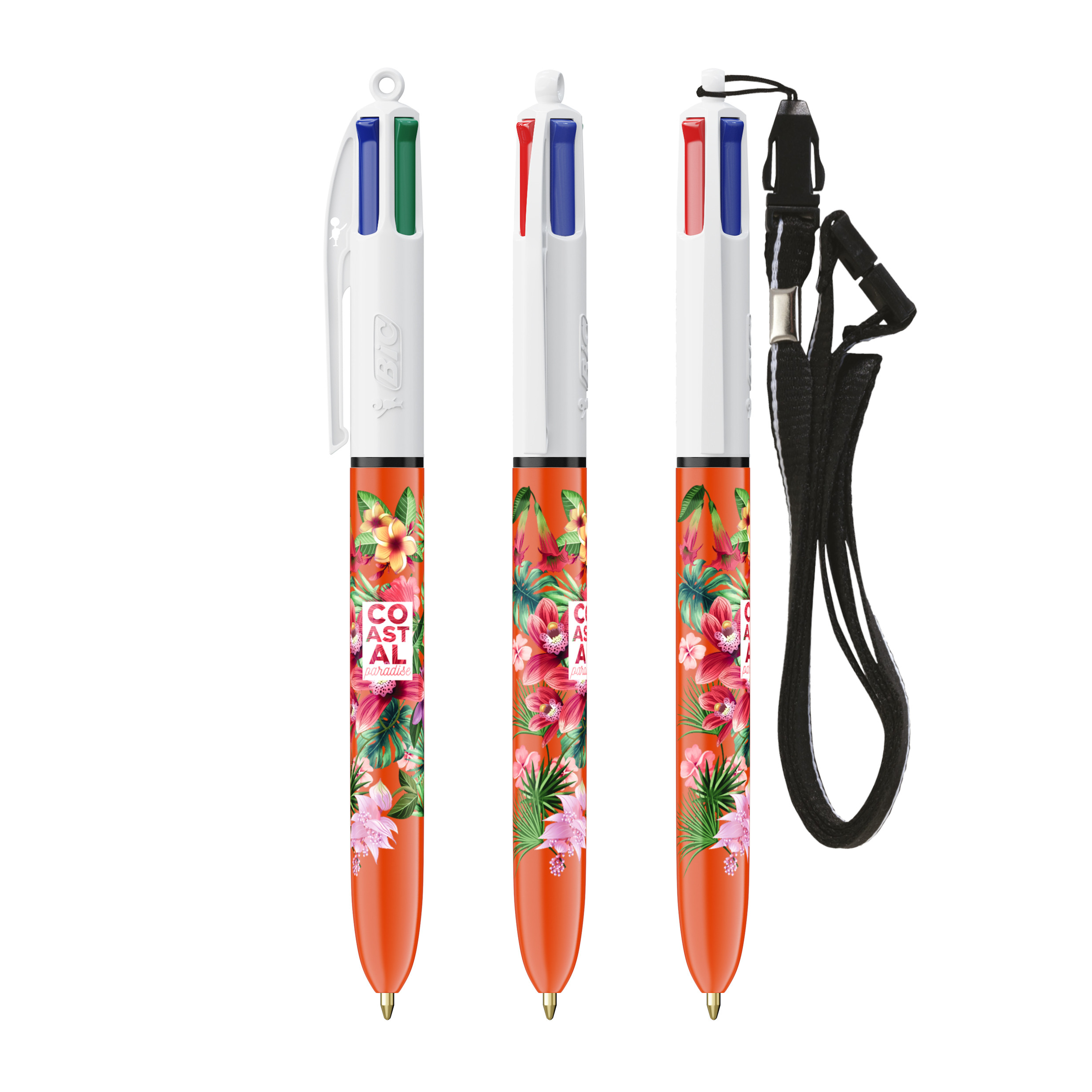 Bolígrafo 4 Colores Fino con Lanyard - Súria