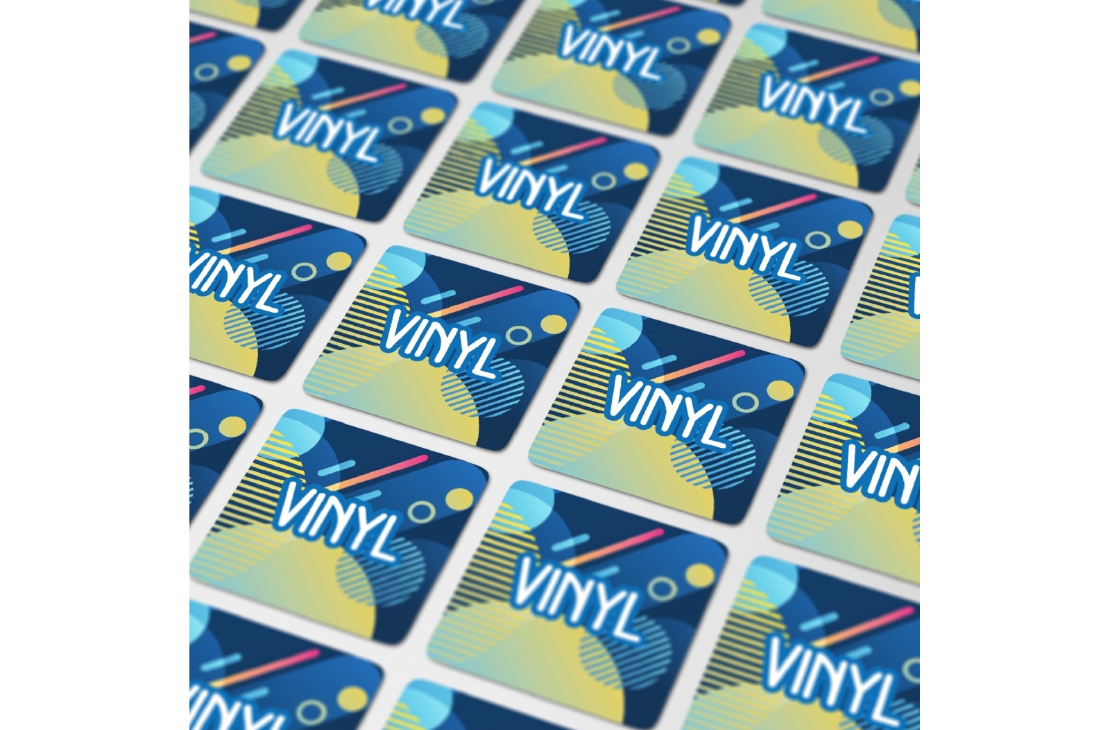 Vinyl Sticker Carré 13x13mm