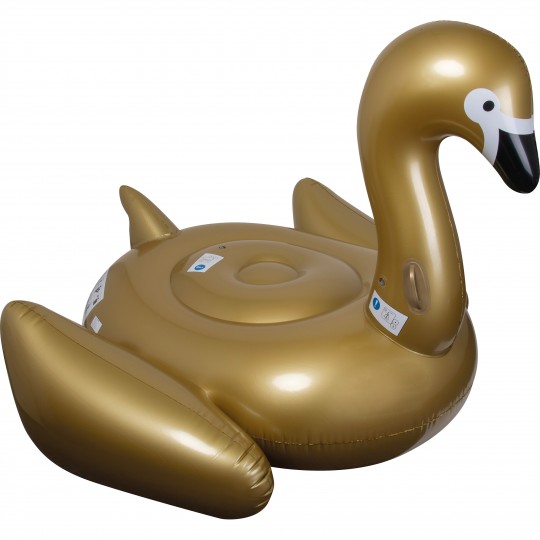 Cisne Dorado Inflable - Monistrol de Calders impreso con logotipo