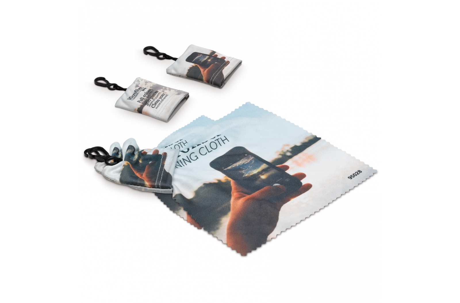 Llavero de tela de microfibra para limpieza - Fisterra