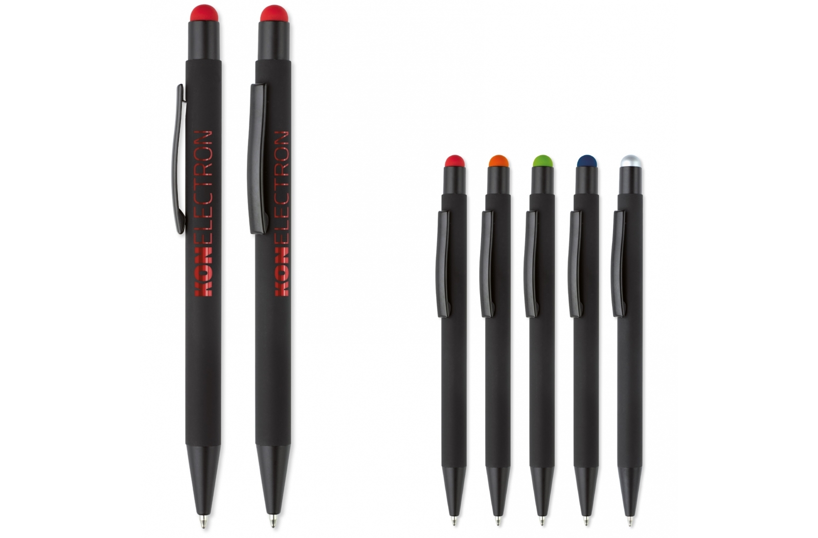 Elegante bolígrafo de metal con punta de lápiz óptico - Crevillent