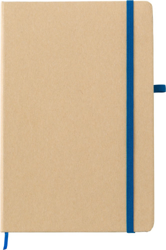 Cuaderno A5 de papel de piedra con banda elástica y lazo para bolígrafo - Villarreal
