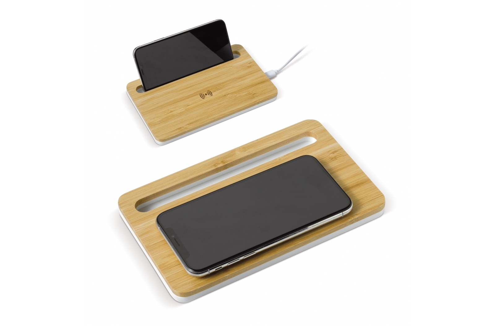 Cargador inalámbrico de bambú 5W - El Cuervo de Sevilla