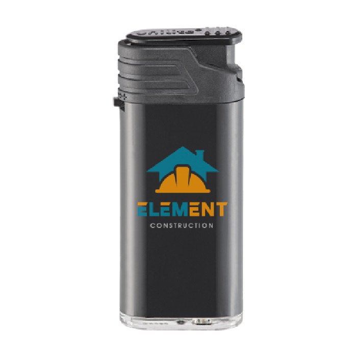 Encendedor Electrónico Recargable con Llama a Chorro y Tapa Negra - Villamayor de Calatrava