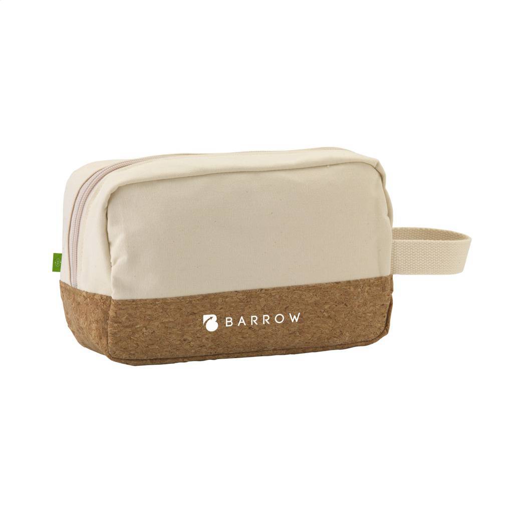Bolsa de aseo de corcho y lona orgánica - Trazo