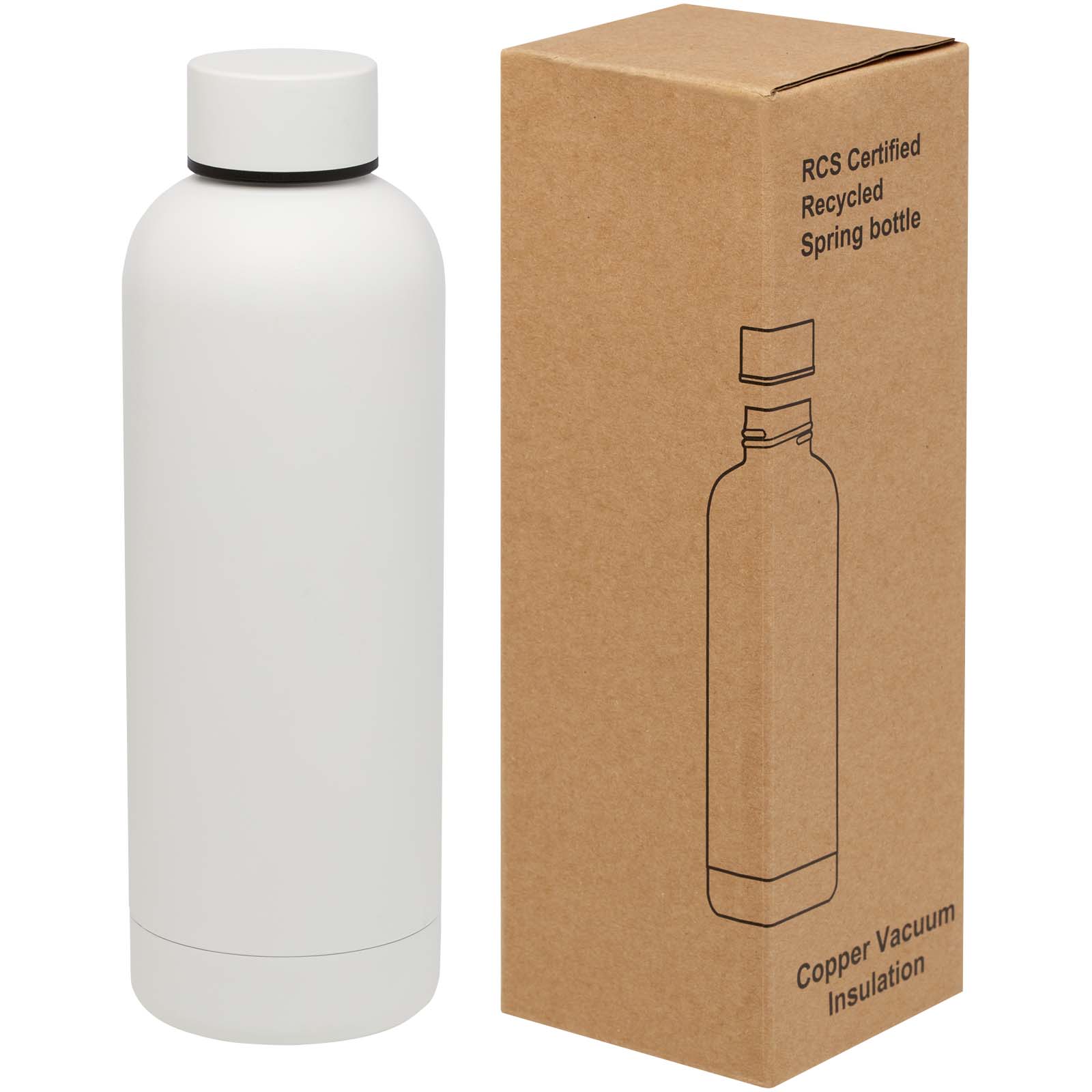 Primavera 500 ml botella de acero inoxidable reciclado con aislamiento de cobre - Alberite