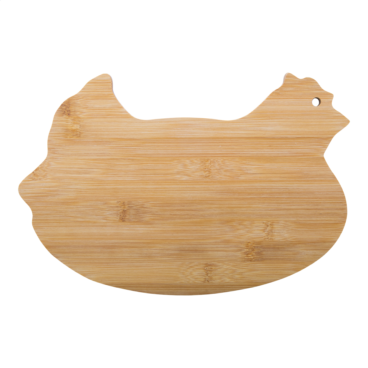 Tabla de cortar de pollo de bambú - Arganda del Rey impreso con logotipo