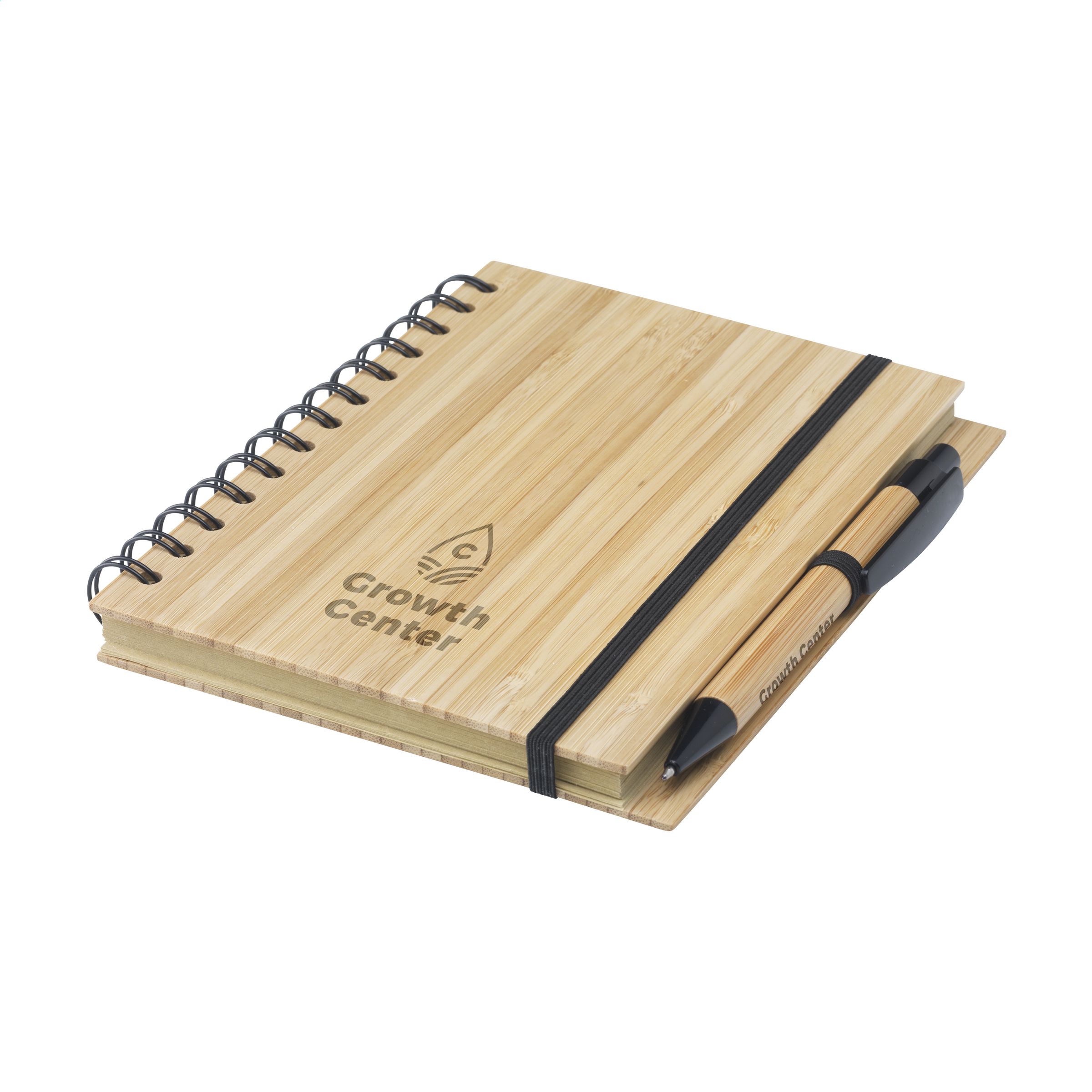 Cuaderno Ecológico de Bambú con Bolígrafo de Bambú de Tinta Azul - Villarrodrigo