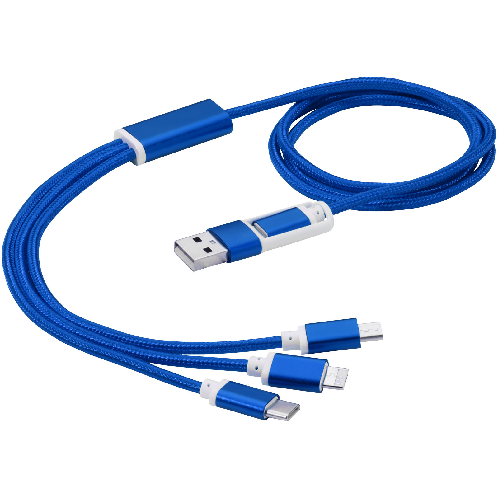 Cable de carga 5 en 1 de nylon trenzado - Stilton - La Algaba