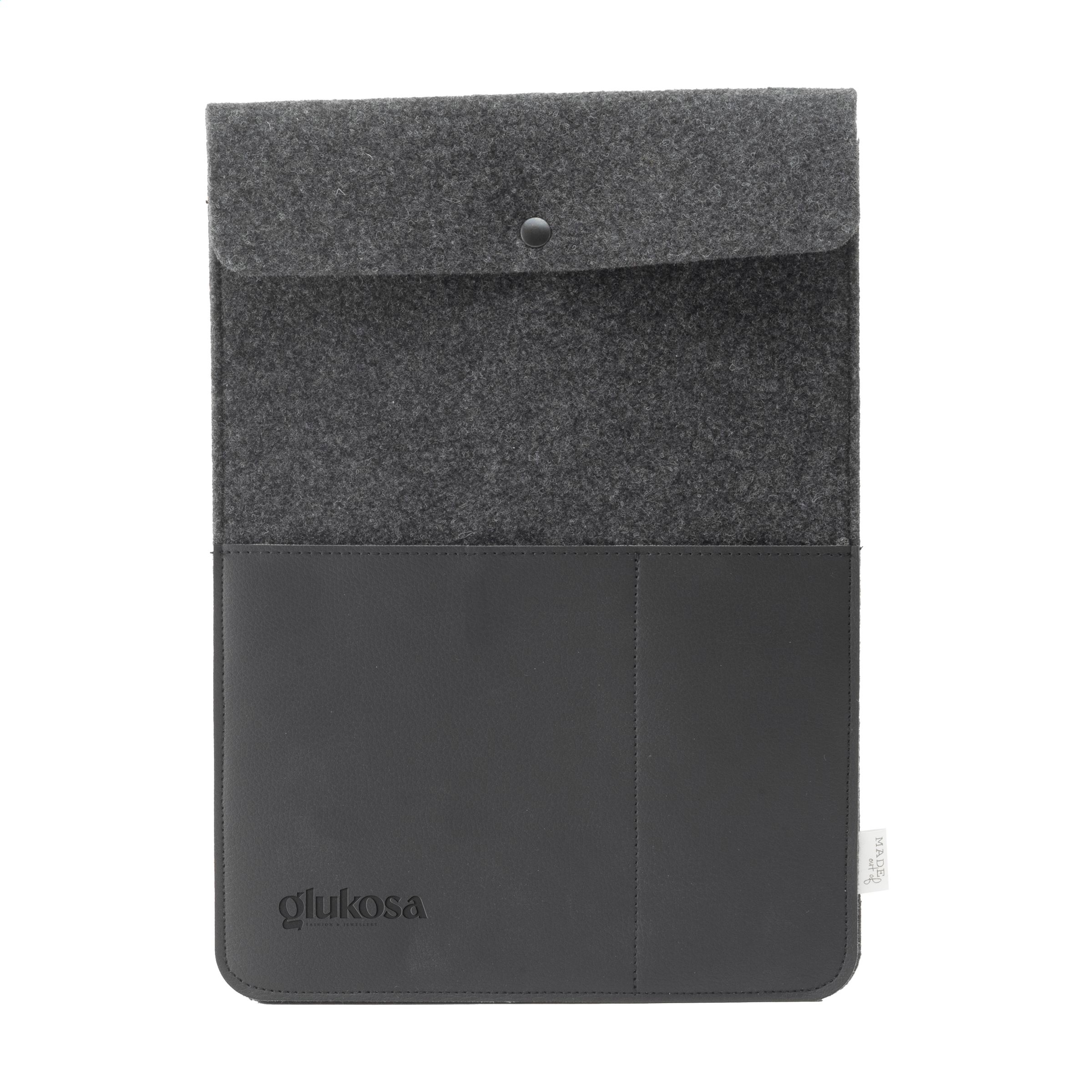 Funda para Portátil de Fieltro Reciclado y Cuero de Manzana 14'' - Barbastro